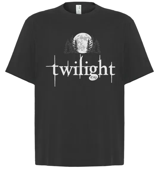Футболка Оверсайз Twilight moon Черный фото