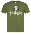 Мужская футболка Twilight moon Оливковый фото