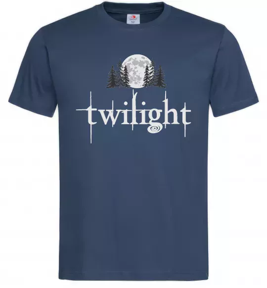 Мужская футболка Twilight moon Темно-синий фото