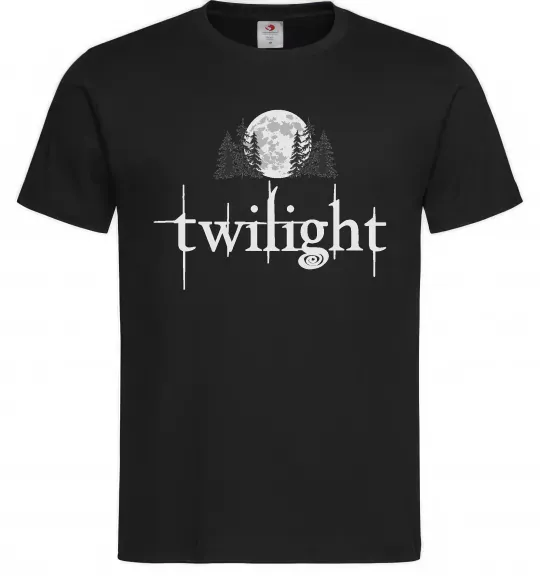 Мужская футболка Twilight moon Черный фото