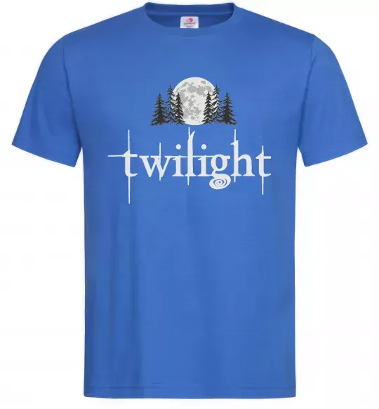 Мужская футболка Twilight moon Ярко-синий фото