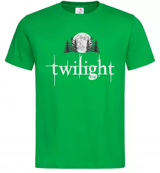 Мужская футболка Twilight moon Зеленый фото