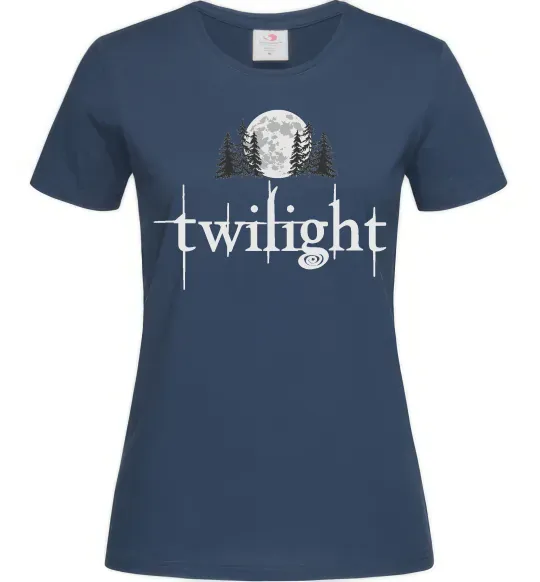 Женская футболка Twilight moon Темно-синий фото