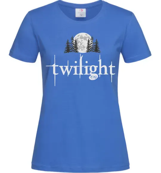 Женская футболка Twilight moon Ярко-синий фото