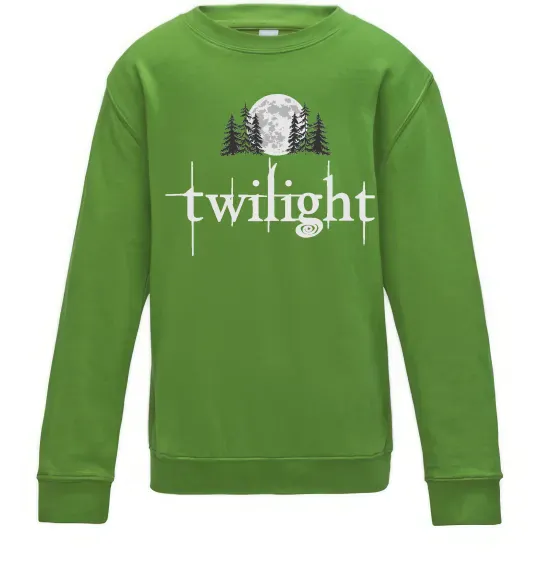 Детский Свитшот Twilight moon Лаймовый фото