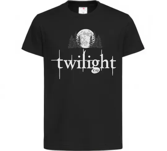 Детская футболка Twilight moon Черный фото
