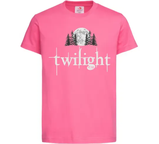 Детская футболка Twilight moon Ярко-розовый фото