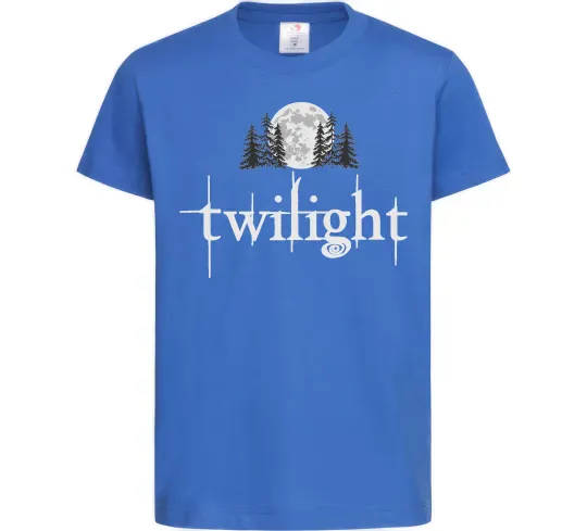 Детская футболка Twilight moon Ярко-синий фото