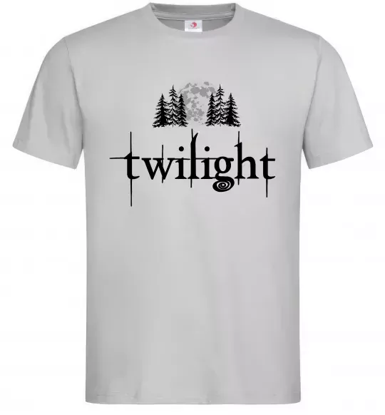 Мужская футболка Twilight moon Серый фото