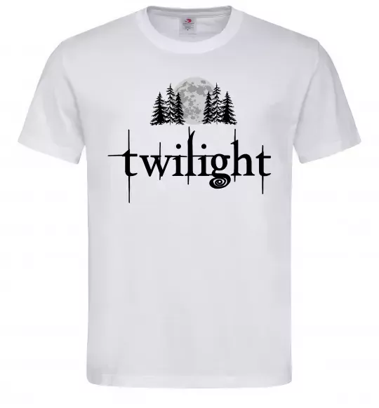 Мужская футболка Twilight moon Белый фото