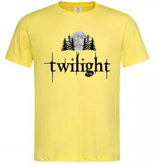 Мужская футболка Twilight moon Лимонный фото