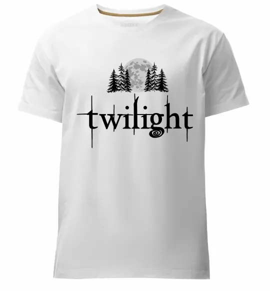 Чоловіча преміум футболка Twilight moon Білий фото