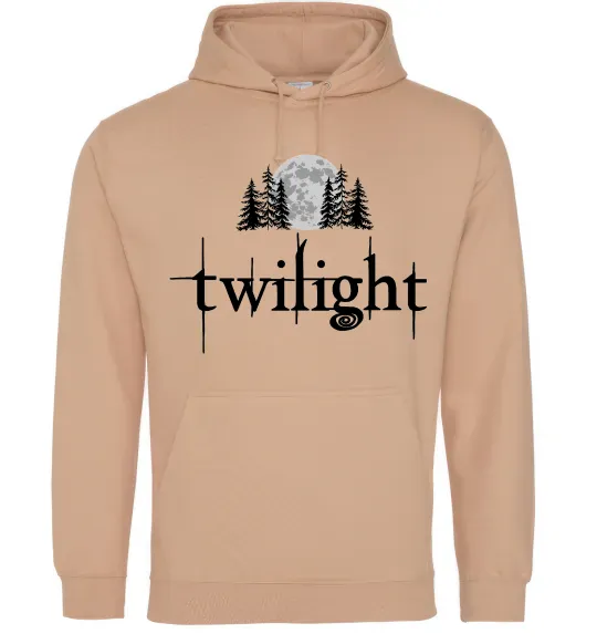 Женская толстовка (худи) Twilight moon Песочный фото