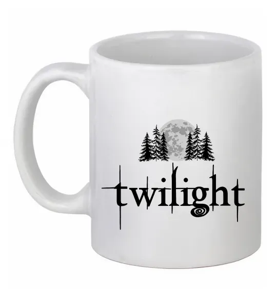 Чашка керамическая Twilight moon Белый фото
