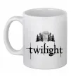 Чашка керамическая Twilight moon Белый фото