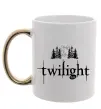 Чашка с цветной ручкой Twilight moon Золото фото