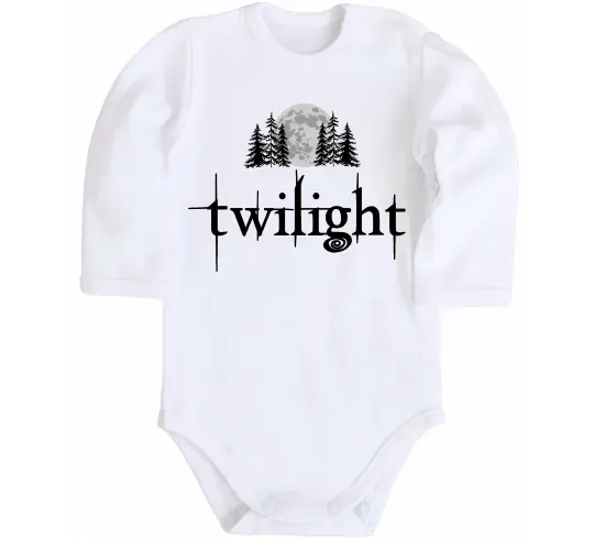 Детский боди Twilight moon Белый фото
