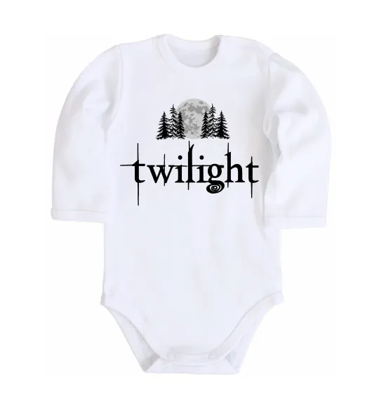 Детский боди Twilight moon Белый фото