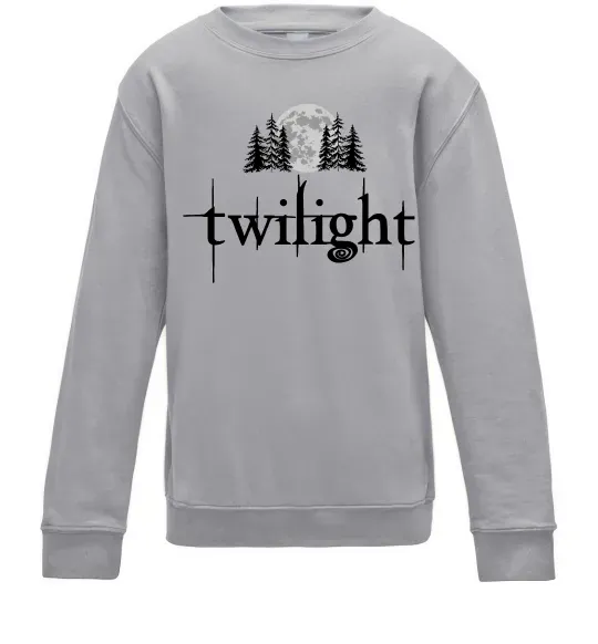 Детский Свитшот Twilight moon Серый меланж фото