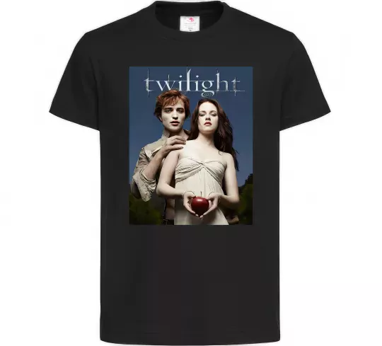Детская футболка Сутінки Едвард та Белла Черный фото