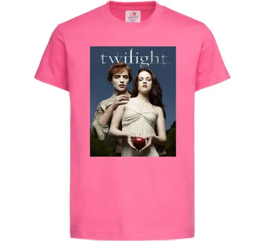 Детская футболка Сутінки Едвард та Белла Ярко-розовый фото