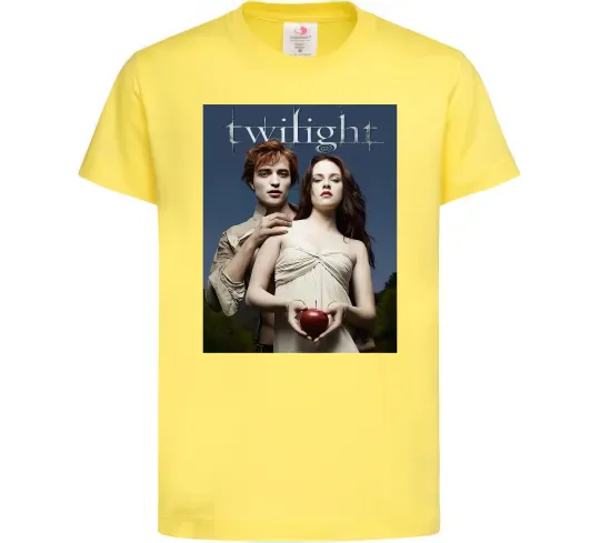 Детская футболка Сутінки Едвард та Белла Лимонный фото
