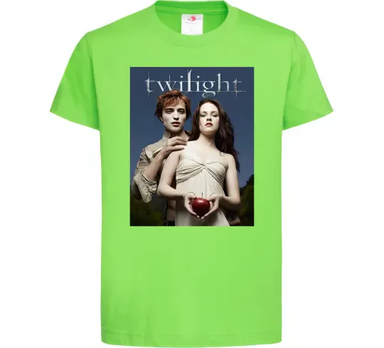 Детская футболка Сутінки Едвард та Белла Лаймовый фото