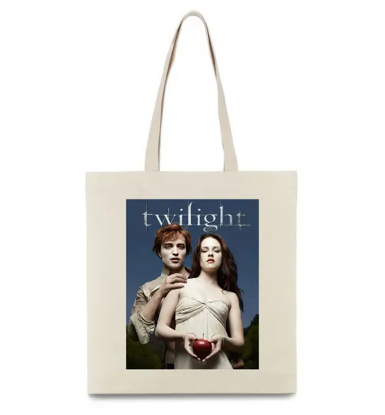 Эко-сумка Сутінки Едвард та Белла Бежевый фото