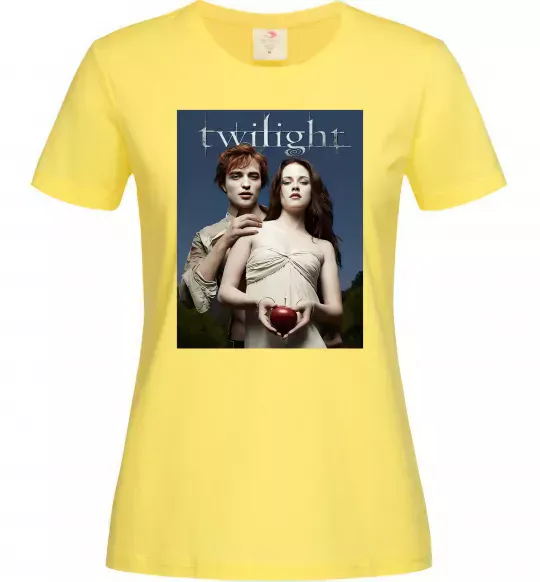 Женская футболка Сутінки Едвард та Белла Лимонный фото