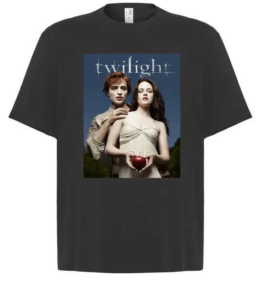 Футболка Оверсайз Сутінки Едвард та Белла Черный фото
