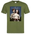 Мужская футболка Сутінки Едвард та Белла Оливковый фото