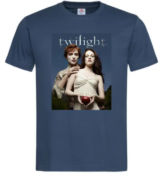 Мужская футболка Сутінки Едвард та Белла Темно-синий фото
