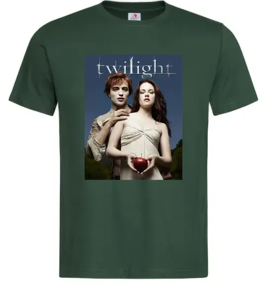 Мужская футболка Сутінки Едвард та Белла Темно-зеленый фото