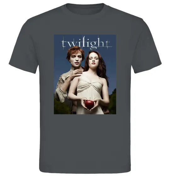 Мужская футболка Сутінки Едвард та Белла Графит фото
