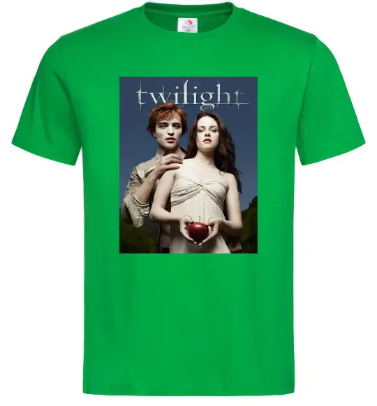 Мужская футболка Сутінки Едвард та Белла Зеленый фото