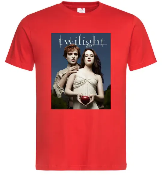 Мужская футболка Сутінки Едвард та Белла Красный фото