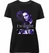 Жіноча преміум футболка Сутінки колаж Чорний фото