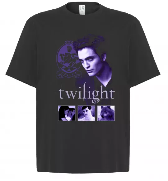 Футболка Оверсайз Сутінки колаж Черный фото