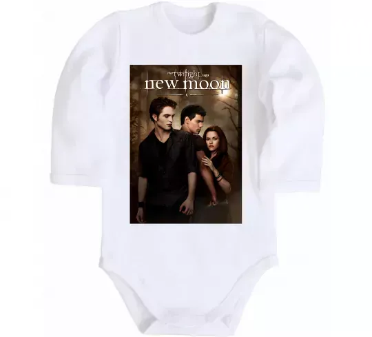 Детский боди Twilight New moon Белый фото