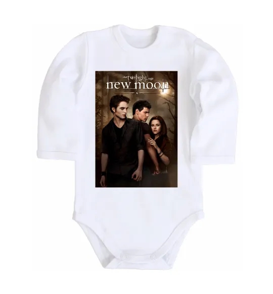 Детский боди Twilight New moon Белый фото