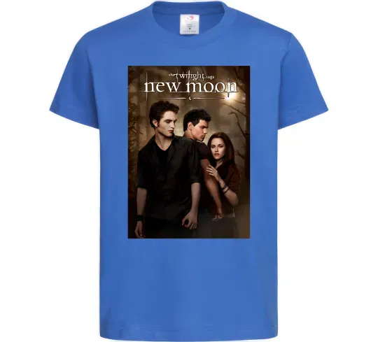 Детская футболка Twilight New moon Ярко-синий фото