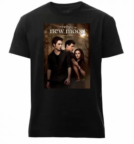 Чоловіча преміум футболка Twilight New moon Чорний фото