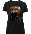 Жіноча преміум футболка Twilight New moon Чорний фото