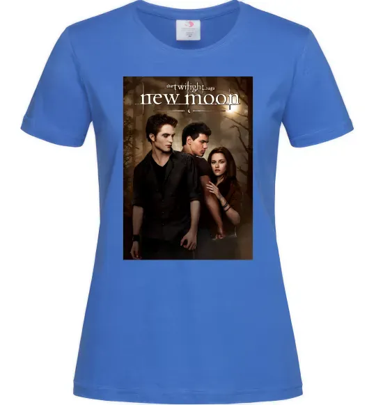 Женская футболка Twilight New moon Ярко-синий фото