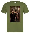 Мужская футболка Twilight New moon Оливковый фото