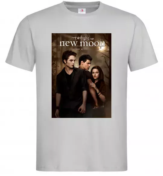 Мужская футболка Twilight New moon Серый фото