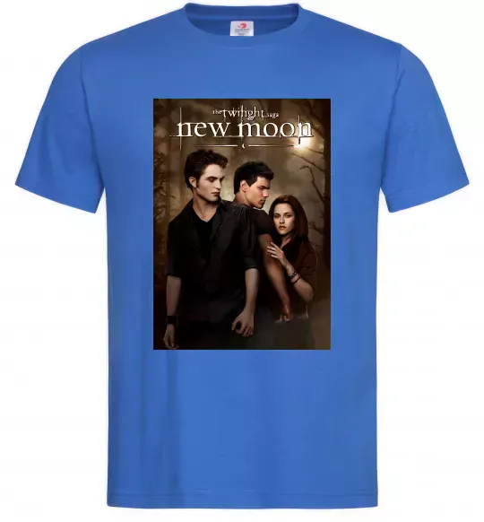 Мужская футболка Twilight New moon Ярко-синий фото