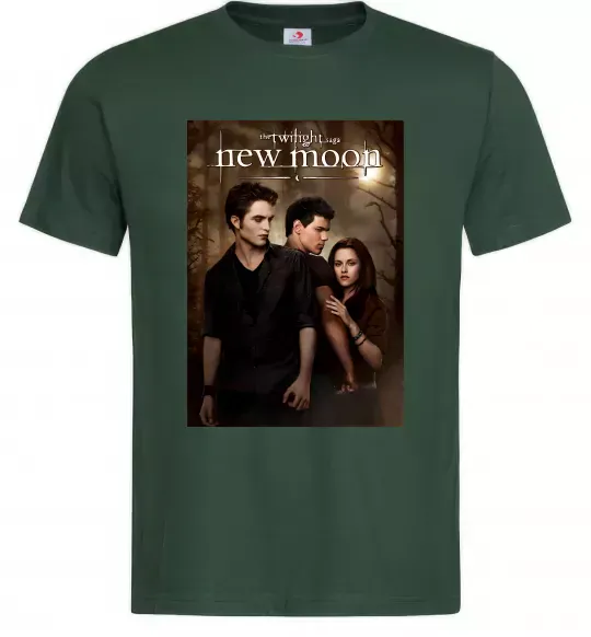 Мужская футболка Twilight New moon Темно-зеленый фото