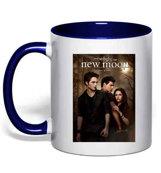 Чашка с цветной ручкой Twilight New moon Глубокий темно-синий фото