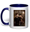 Чашка с цветной ручкой Twilight New moon Глубокий темно-синий фото
